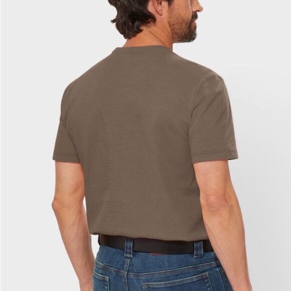 Duluth Trading Co Men's Longtail T Slim Fit SS Crew w/Pocket Brown L NWT IN PKG - Picture 3 of 8